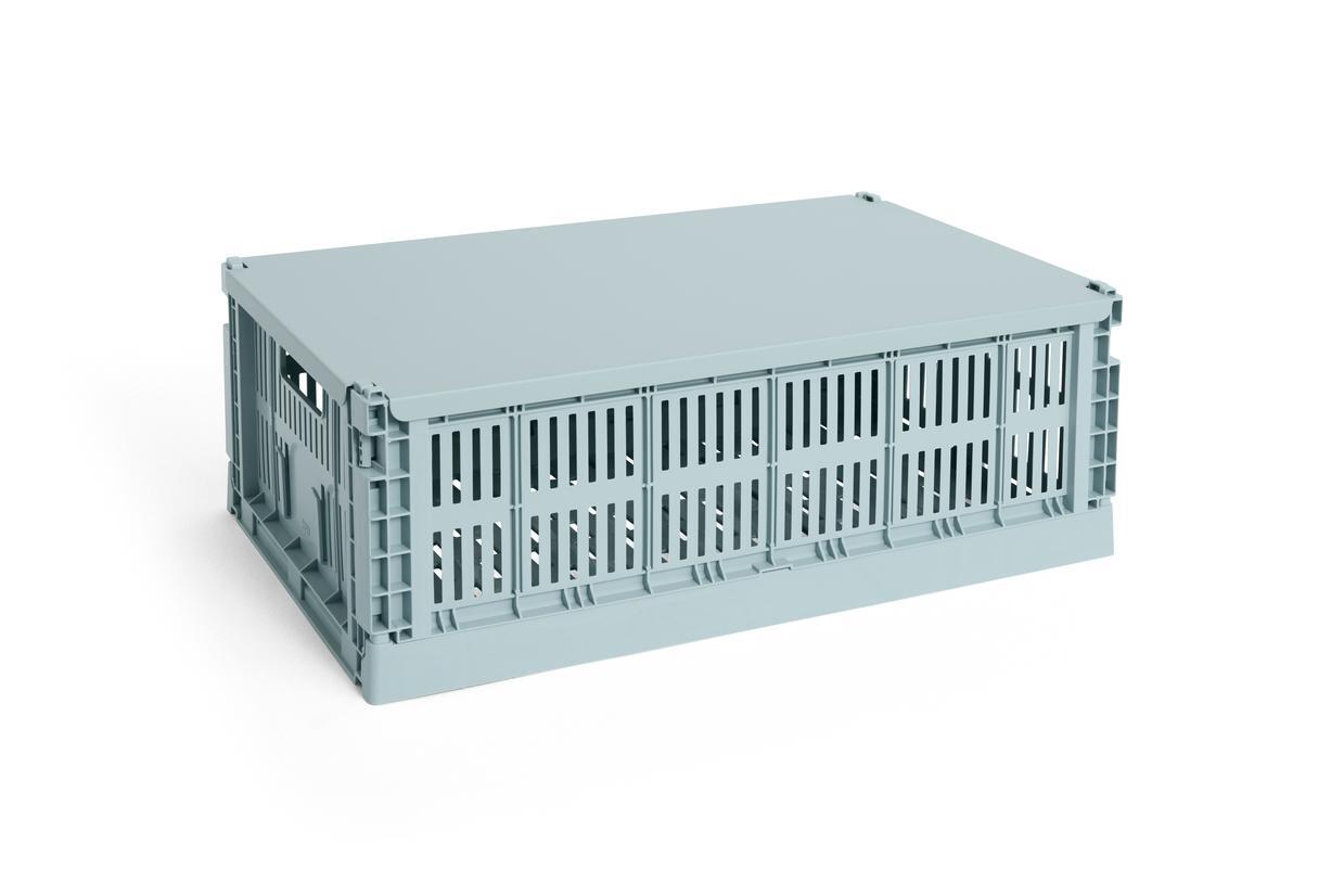 Colour Crate Metal låg - Dusty blue